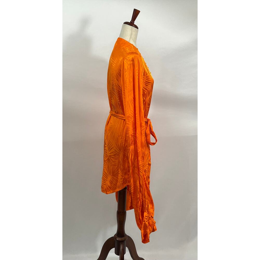 RAT & BOA Sz S Small Orange Harlequin Dress - Picture 5 of 10